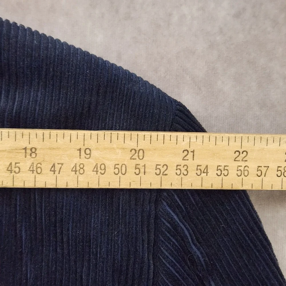 John Nordstrom Corduroy Winter Bamboo sport‎ coat Blazer jacket 48L Navy Blue